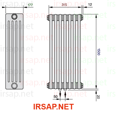 Радиатор IRSAP Tesi 51500/7 T50 CL 01